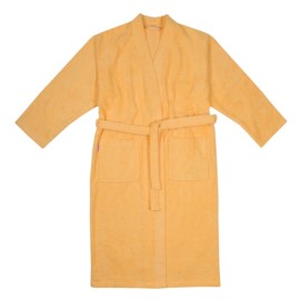 Da./He. Bademantel Kimono apricot Gre S-XL
