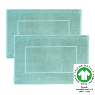 Badteppich M 50x70 cm 2er Pack eisblau 332
