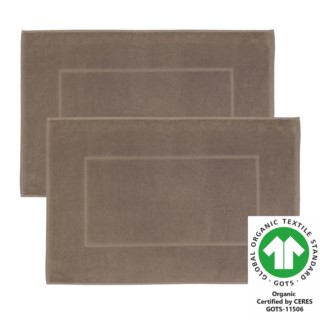 Badteppich M 50x70 cm 2er Pack hellbraun 410