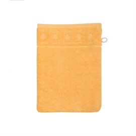 Jacquard R apricot Waschhandschuh Gre 17x22 cm