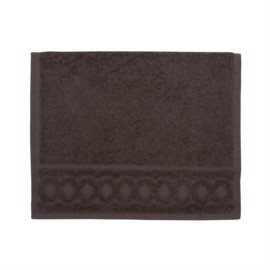 Jacquard R coffee Gstetuch 30/50 cm