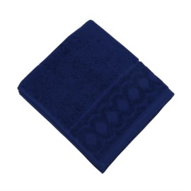 Jacquard R marine Handtuch 50/100 cm