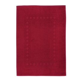 Jacquard R weinrot Duschvorleger 50/70 cm
