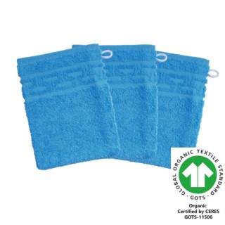 Waschhandschuh 17x22 cm 3er Pack ozean