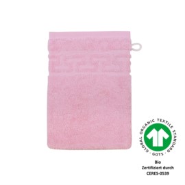 Jacquard M GOTS perle Waschhandschuh Gre 17x22cm