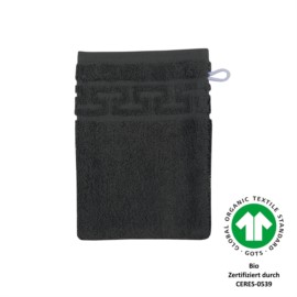 Jacquard M GOTS graphit Waschhandschuh Gre 17x22