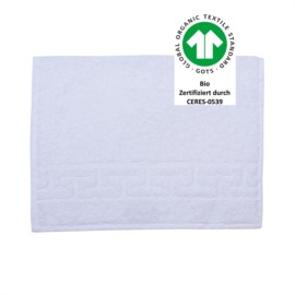 Jacquard M GOTS weiss Gstetuch 30x50 cm