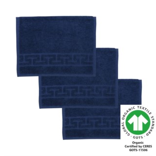 G�stetuch 30x50 cm 3er Pack nachtblau