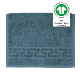 Jacquard M GOTS tiefseelblau Gstetuch 30/50 cm