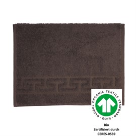 Jacquard M GOTS coffee Gstetuch 30/50 cm