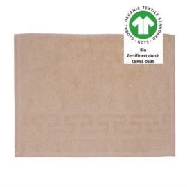 Jacquard M GOTS mandel Gstetuch 30x50 cm