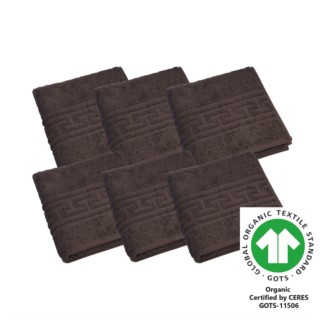 Handtuch 50x100 cm 6er Pack coffee