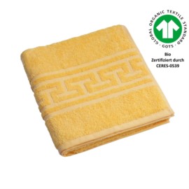 Jacquard M GOTS banane Handtuch 50x100 cm