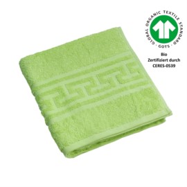 Jacquard M GOTS limone Handtuch 50x100 cm