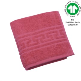 Jacquard M GOTS preiselbeere Handtuch 50x100 cm