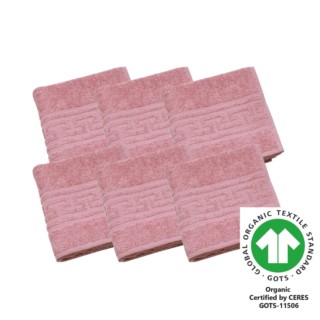 Handtuch 50x100 cm 6er Pack malve