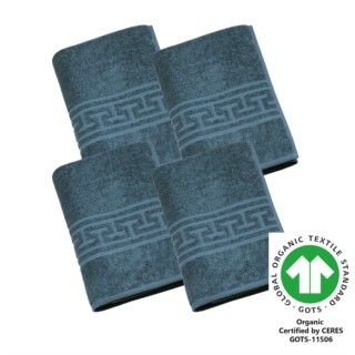 Duschtuch 70x140 cm 4er Pack tiefseeblau