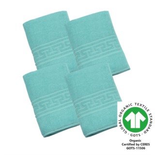 Duschtuch 70x140 cm 4er Pack aqua sky