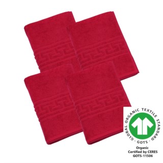 Duschtuch 70x140 cm 4er Pack weinrot