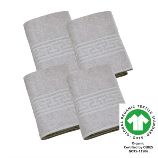 Duschtuch 70x140 cm 4er Pack chrom