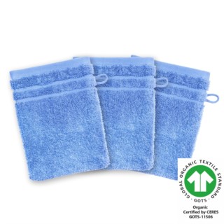 Waschhandschuh 17x22 cm er Pack ciel 315