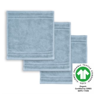 Seiftuch 30x30 cm 3er Pack stahl 306