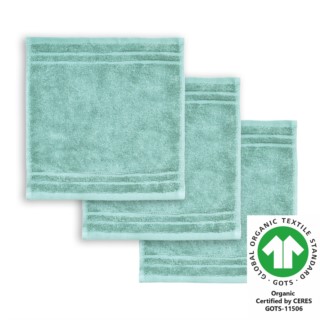 Seiftuch 30x30 cm 3er Pack eisblau 332