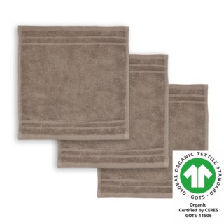 Seiftuch 30x30 cm 3er Pack hellbraun 410