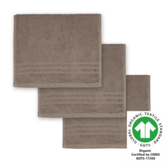 G�stetuch 30x50 cm 3er Pack hellbraun 410