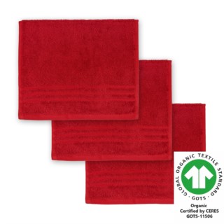 G�stetuch 30x50 cm 3er Pack feuerrot 700