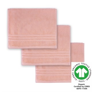 G�stetuch 30x50 cm 3er Pack silver pink 744