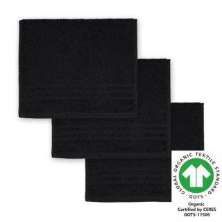 G�stetuch 30x50 cm 3er Pack schwarz 800