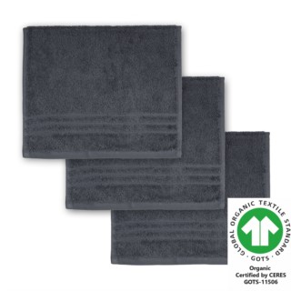 G�stetuch 30x50 cm 3er Pack graphit 804