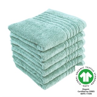 Handtuch 50x100 cm 6er Pack eisblau 332