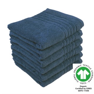 Handtuch 50x100 cm 6er Pack dunkelblau 342