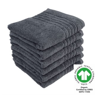 Handtuch 50x100 cm 6er Pack graphit 804