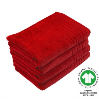 Duschtuch 70x140 cm 4er Pack feuerrot 700