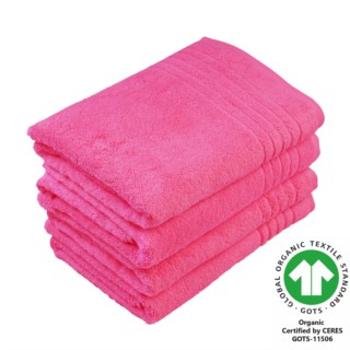 Duschtuch 70x140 cm 4er Pack rosenpink 756