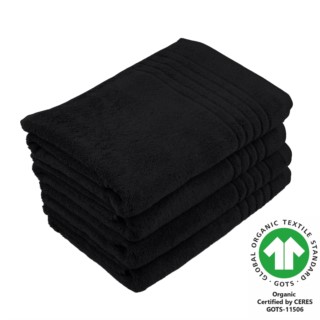 Duschtuch 70x140 cm 4er Pack schwarz 800