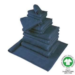 Organic feeling Badfrottier dunkelblau 342