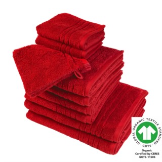 Organic feeling Badfrottier feuerrot 700