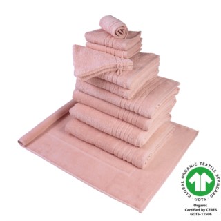 Organic feeling Badfrottier silver pink 744
