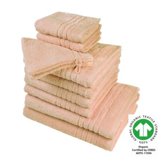 Organic feeling Badfrottier lachsrosa 748