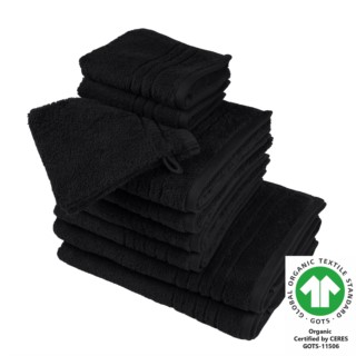 Organic feeling Badfrottier schwarz 800
